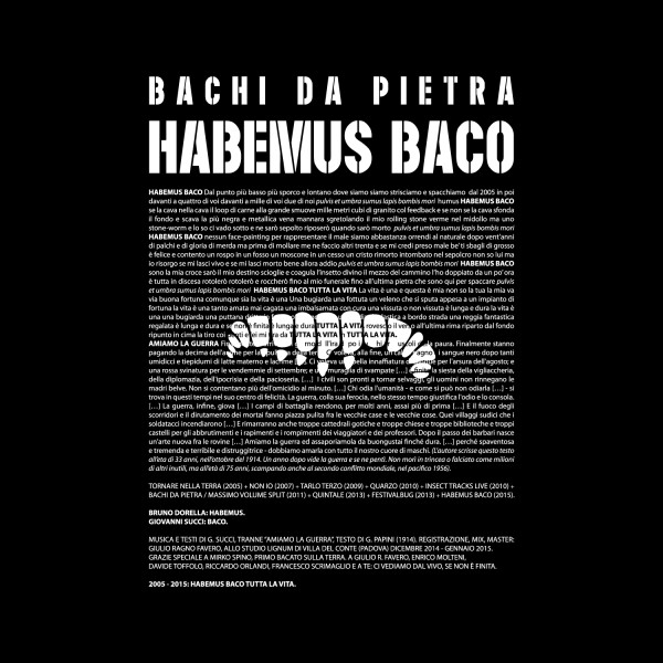 Copertina Disco Vinile 33 giri Habemus Baco di Bachi Da Pietra