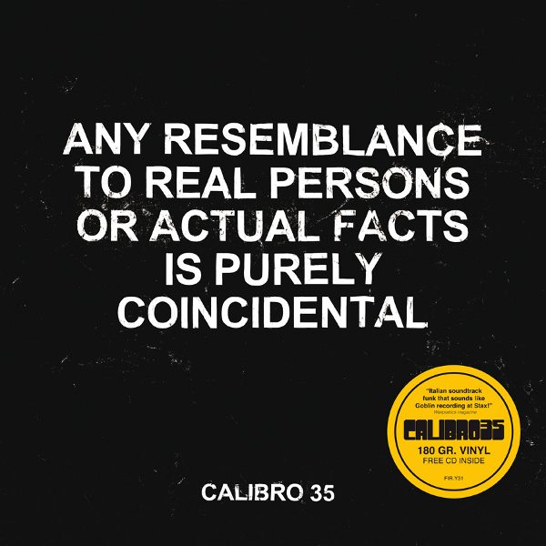 Copertina Disco Vinile 33 giri Any Resemblance To Real Facts Is Purely Coincidental di Calibro 35