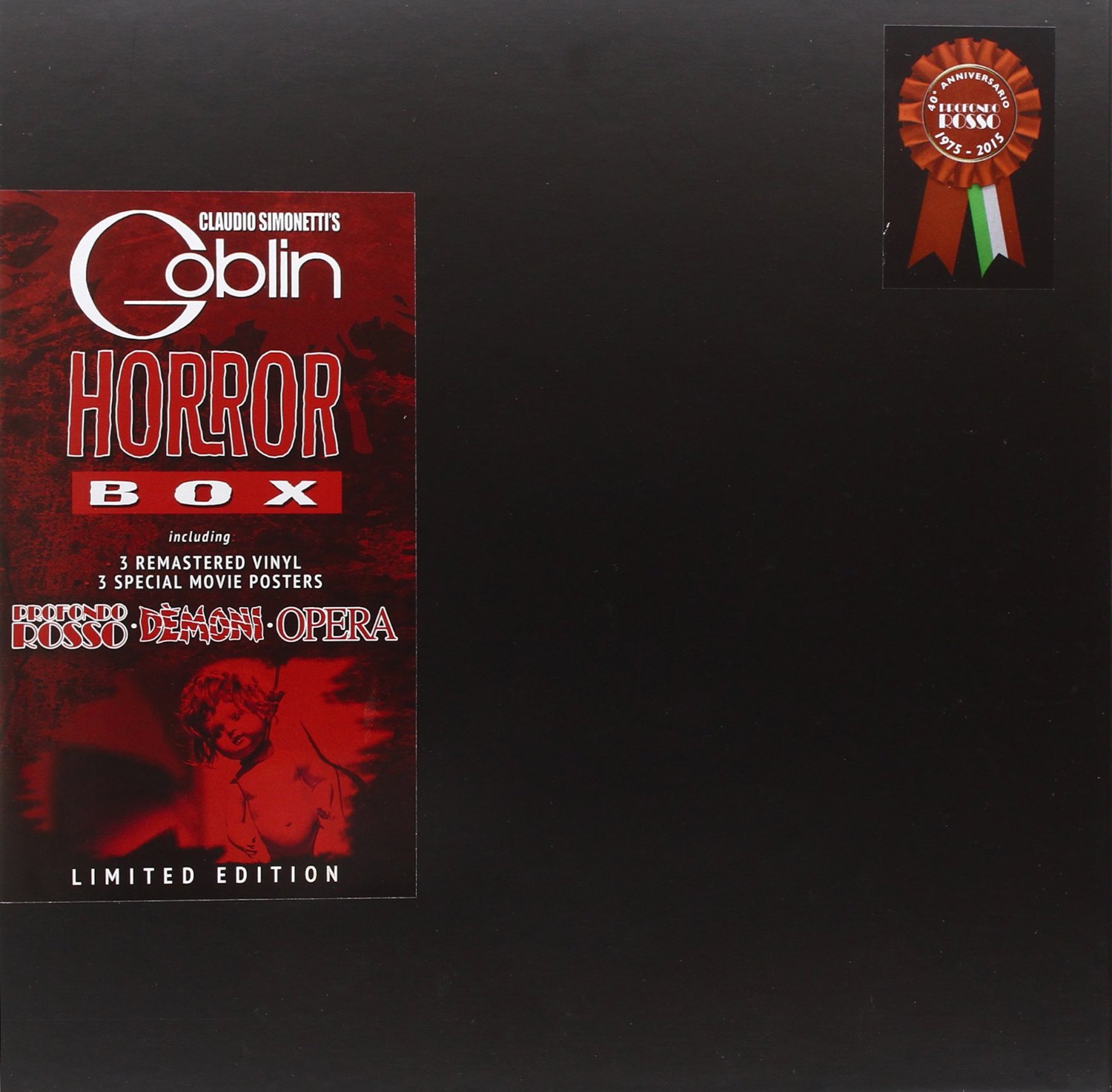 Copertina Disco Vinile 33 giri Horror Box [Cofanetto 3xLP] di Claudio Simonetti