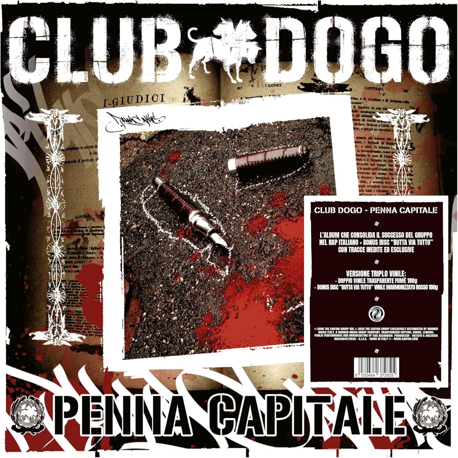 Copertina Vinile 33 giri Penna Capitale di Club Dogo