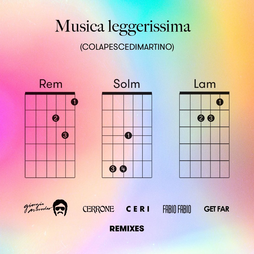 Copertina Vinile 33 giri Musica Leggerissima di Colapesce & Dimartino