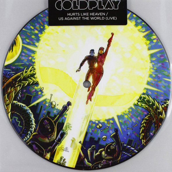 Copertina Disco Vinile 33 giri Hurts Like Heaven [Singolo 45 Giri Picture Disc] di Coldplay