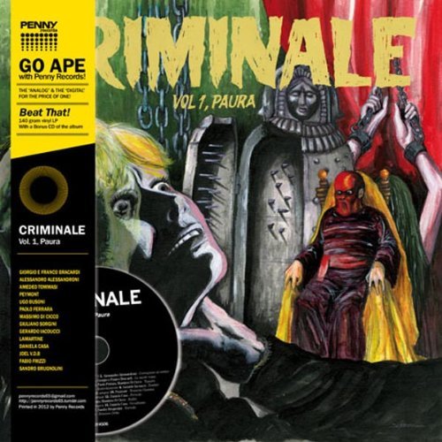 Copertina Disco Vinile 33 giri Criminale Vol.1 - Paura [LP+CD] di tisti Vari