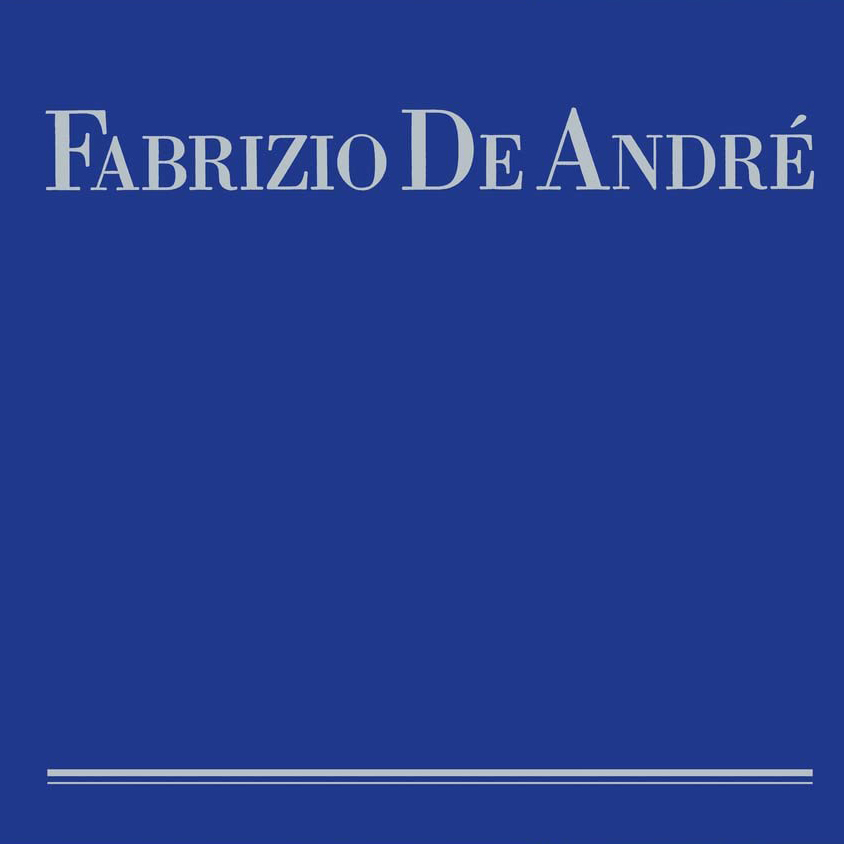 Copertina Vinile 33 giri Antologia Blu di Fabrizio de Andrè