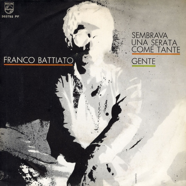 Copertina Disco Vinile 33 giri Sembrava una Serata come Tante / Gente di Franco Battiato