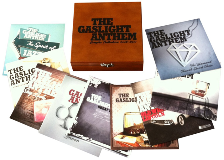 Copertina Disco Vinile 33 giri Singles Collection: 2008-2011 [Cofanetto 9x45 Giri] di Gaslight Anthem