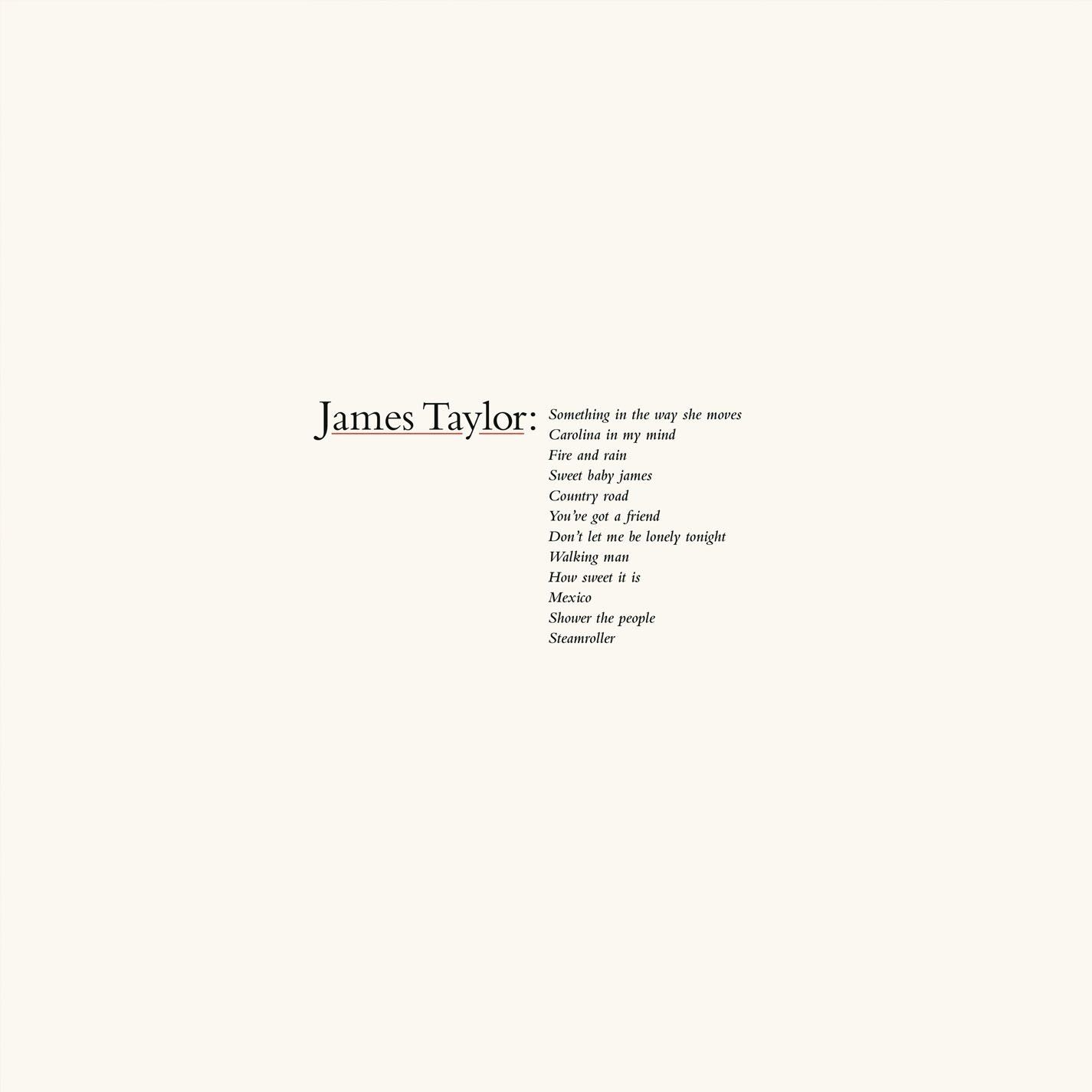 Copertina Disco Vinile 33 giri Greatest Hits di James Taylor