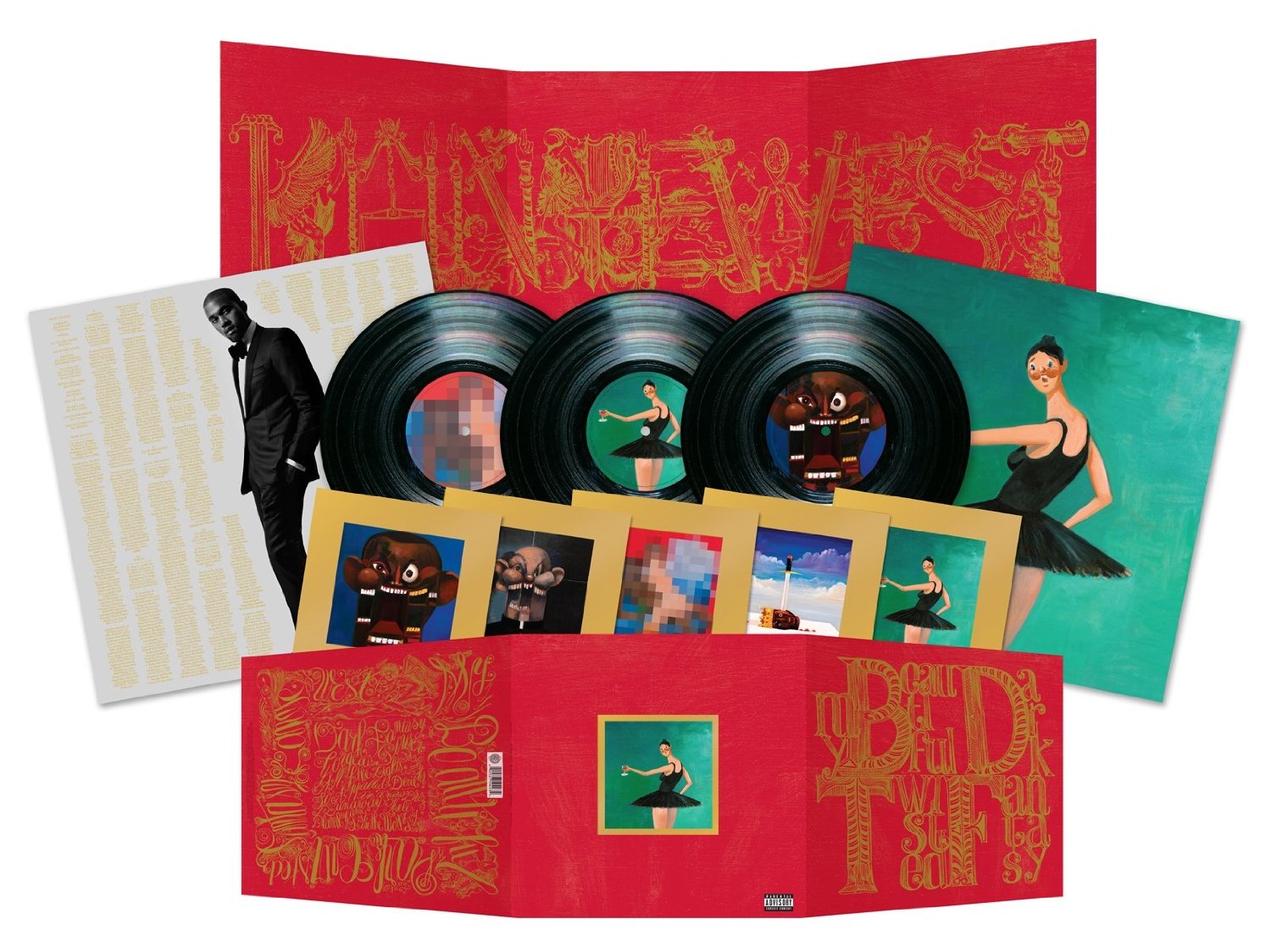 Copertina Disco Vinile 33 giri My Beautiful Dark Twisted Fantasy [3 LP] di Kanye West