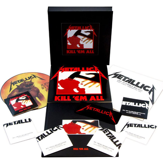 Copertina Disco Vinile 33 giri Kill 'Em All [Cofanetto 4LP+5CD+DVD+Libro] di Metallica