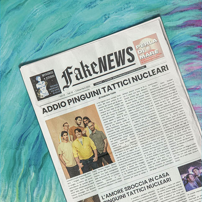 Copertina Vinile 33 giri Fake News di Pinguini Tattici Nucleari