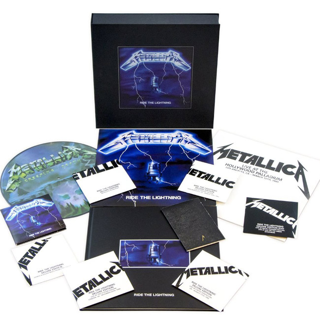 Copertina Disco Vinile 33 giri Ride The Lightning [Cofanetto 4LP+6CD+DVD+Libro] di Metallica