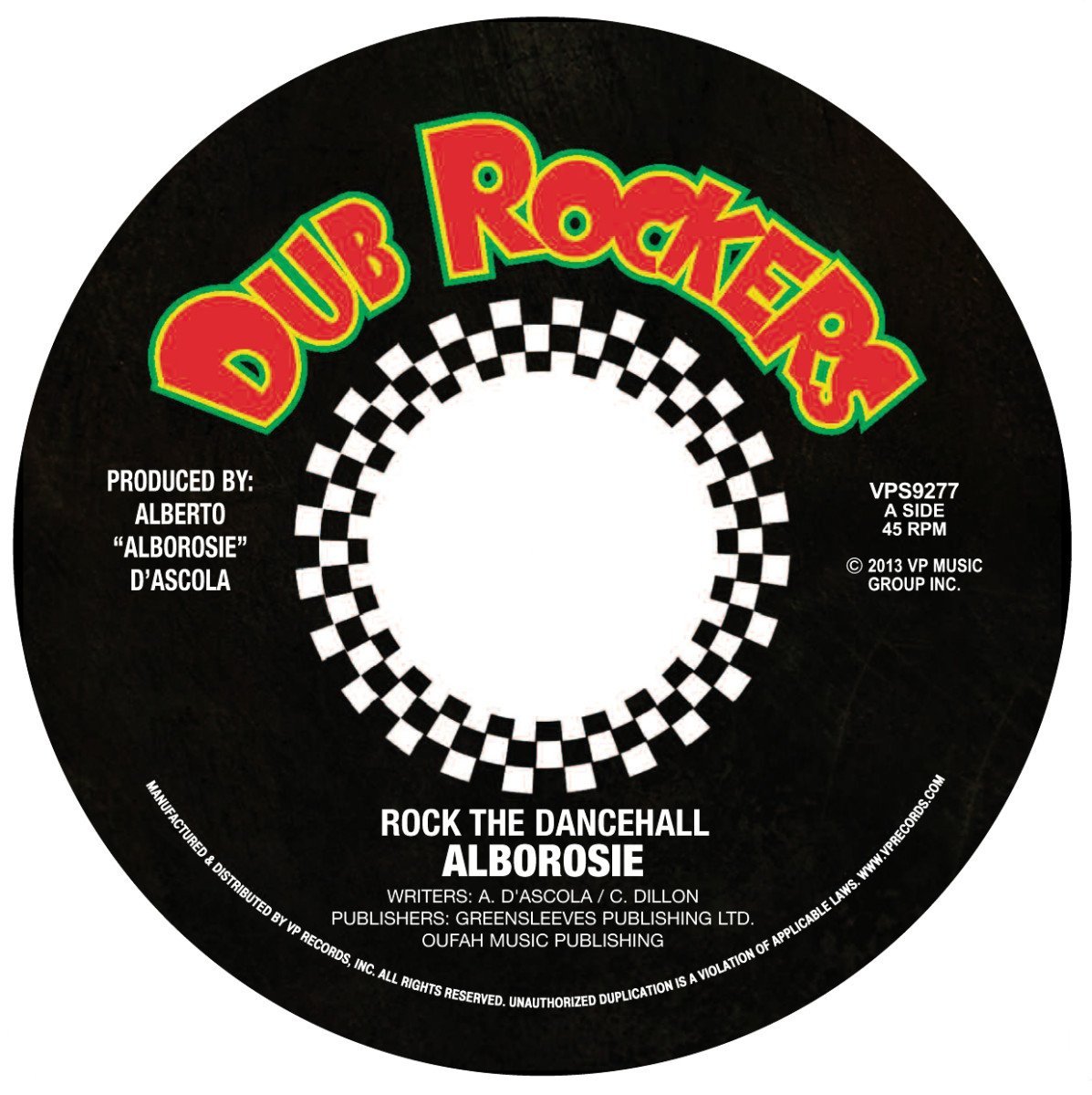 Copertina Vinile 33 giri Rock The Dancehall Singolo di Alborosie