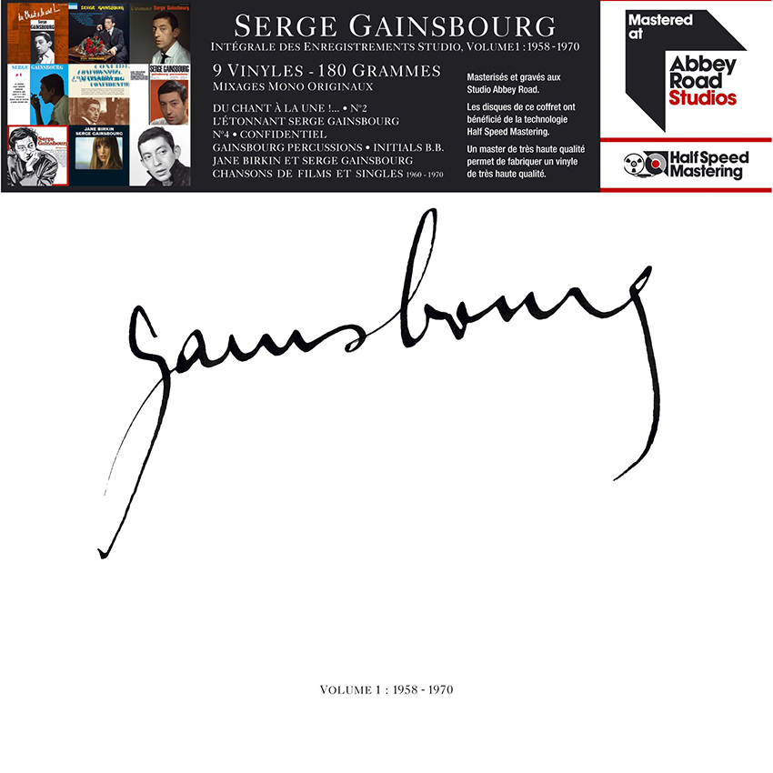 Copertina Vinile 33 giri Volume 1: 1958-1970 [Cofanetto 9xLP] di Serge Gainsbourg