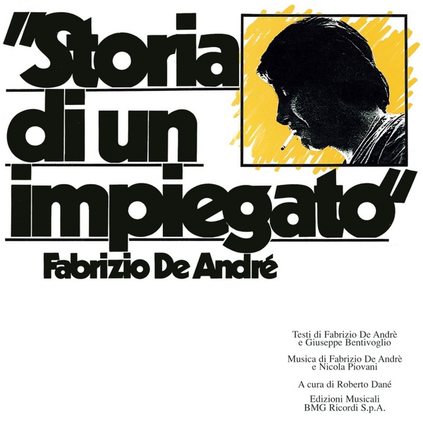 Copertina Vinile 33 giri Storia di un Impiegato di Fabrizio De Andrè