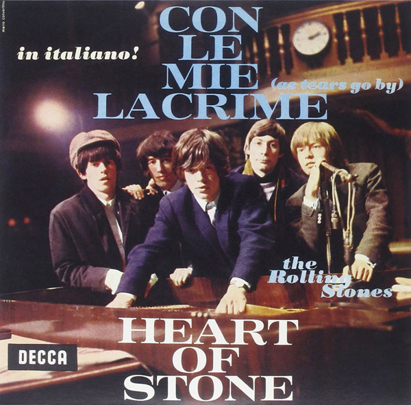 Copertina Disco Vinile 33 giri Con Le Mie Lacrime / Heart Of Stone  di The Rolling Stones