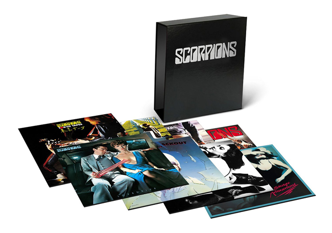 Copertina Disco Vinile 33 giri Vinyl Deluxe Box [Cofanetto 10xLP + 9xCD] di Scorpions