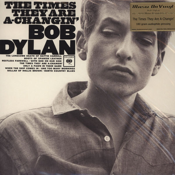 Copertina Disco Vinile 33 giri The Times They Are A-Changin' di Bob Dylan