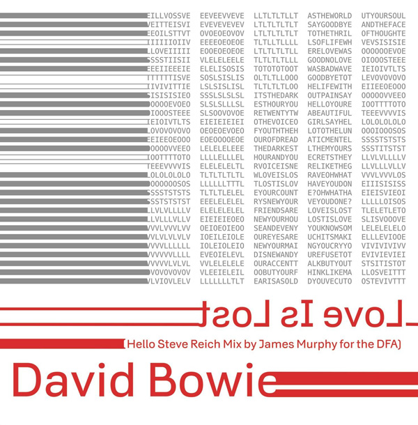 Copertina Disco Vinile 33 giri Love Is Lost  di David Bowie