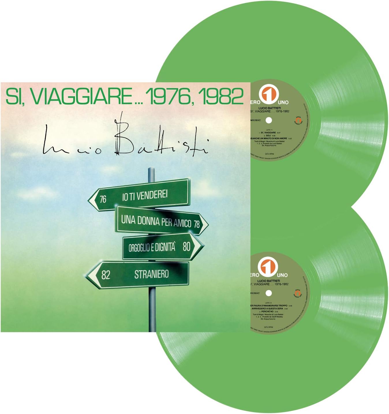 Copertina Vinile 33 giri Sì, Viaggiare... 1976-1982 [2 LP] di Lucio Battisti