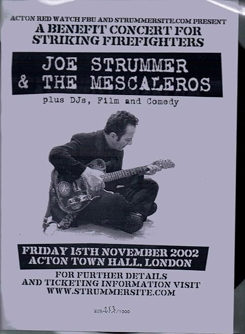 Copertina Vinile 33 giri 15th November 2002 - Acton Town Hall, London  di Joe Strummer & The Mescaleros