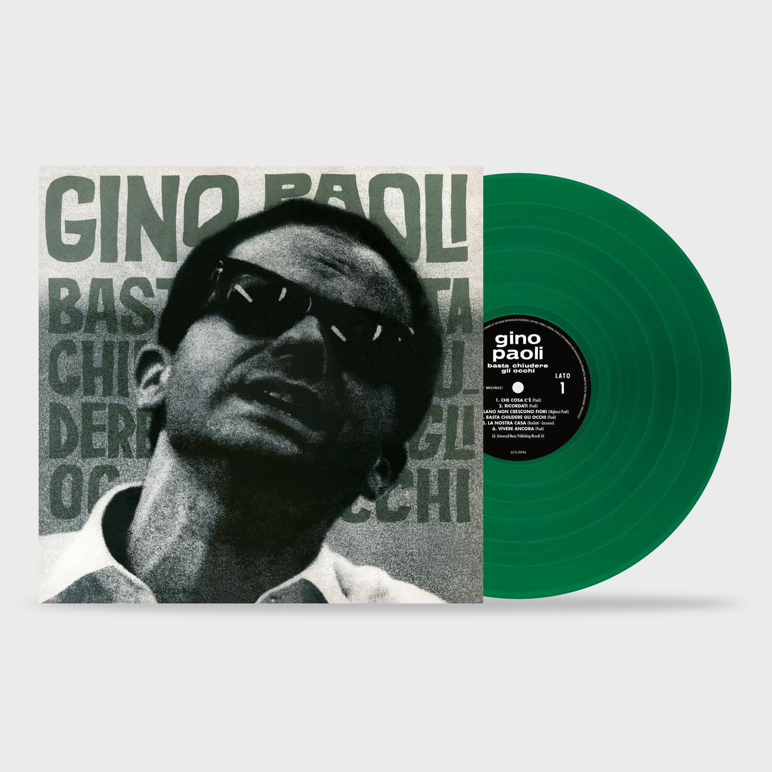 Copertina Vinile 33 giri Basta chiudere gli occhi di Gino Paoli