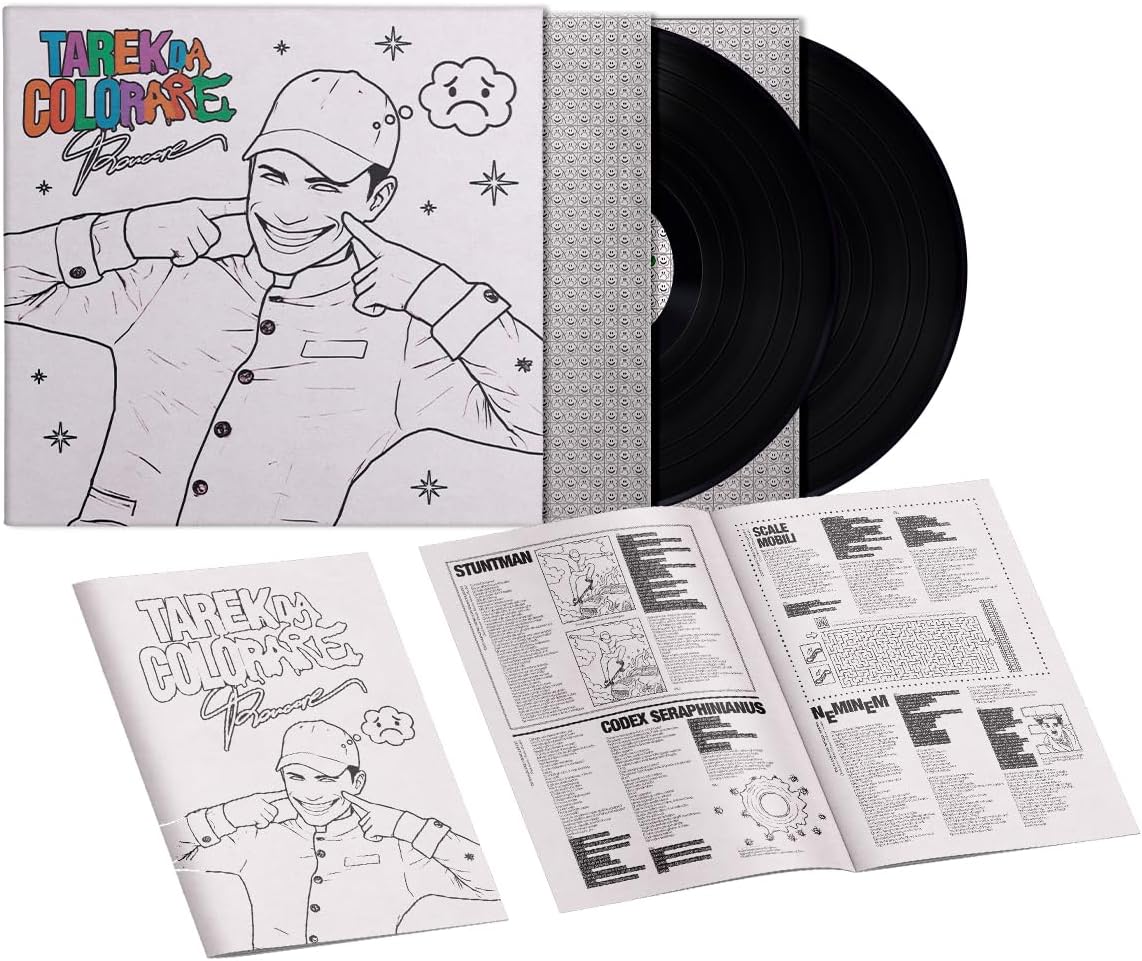 Copertina Vinile 33 giri Tarek da Colorare di Rancore