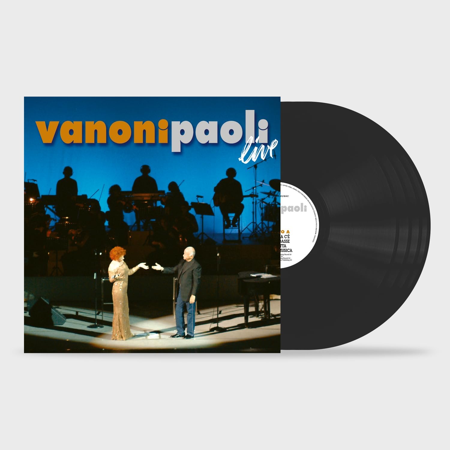 Copertina Vinile 33 giri Vanoni Paoli Live di Ornella Vanoni & Gino Paoli